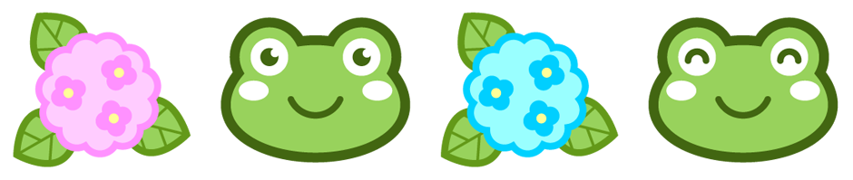 傘のライン・罫線イラスト