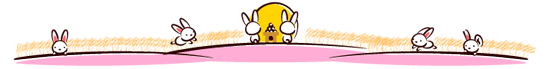 十五夜ライン・罫線イラスト/ウサギと満月