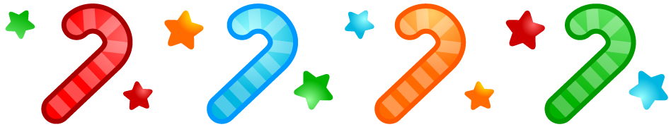 スティックキャンディのライン・罫線イラスト