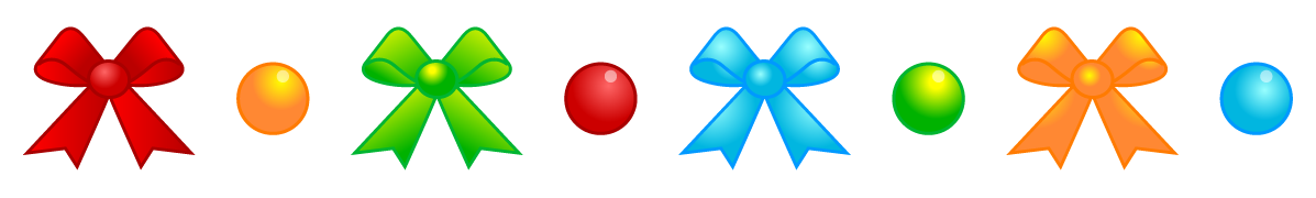 リボンのライン・罫線イラスト