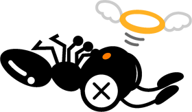 死んでしまった蟻イラスト