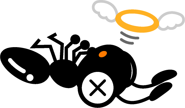 死んでしまった蟻イラスト