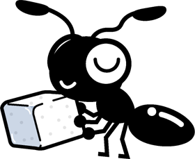 砂糖を運ぶ蟻イラスト