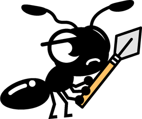 戦闘準備中の蟻イラスト