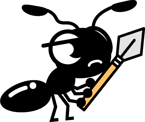 戦闘準備中の蟻イラスト