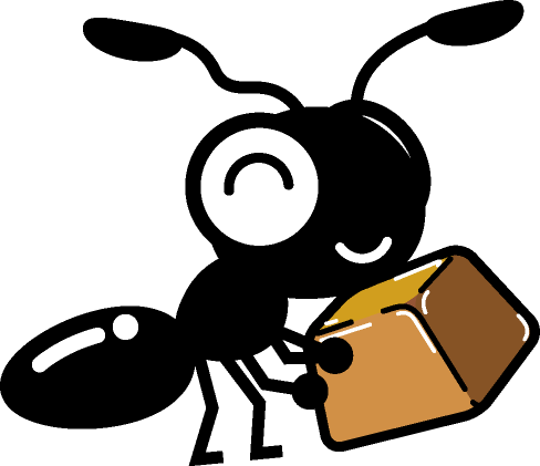 キャラメルを運ぶ蟻イラスト