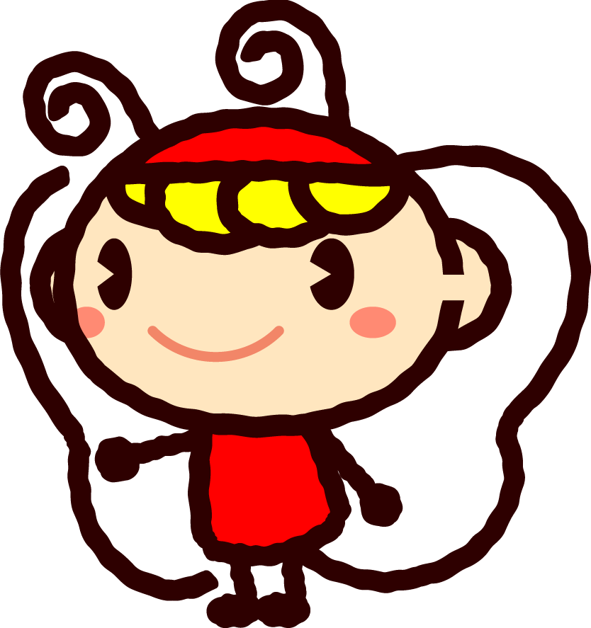 かわいい虫イラスト_チョウチョ3