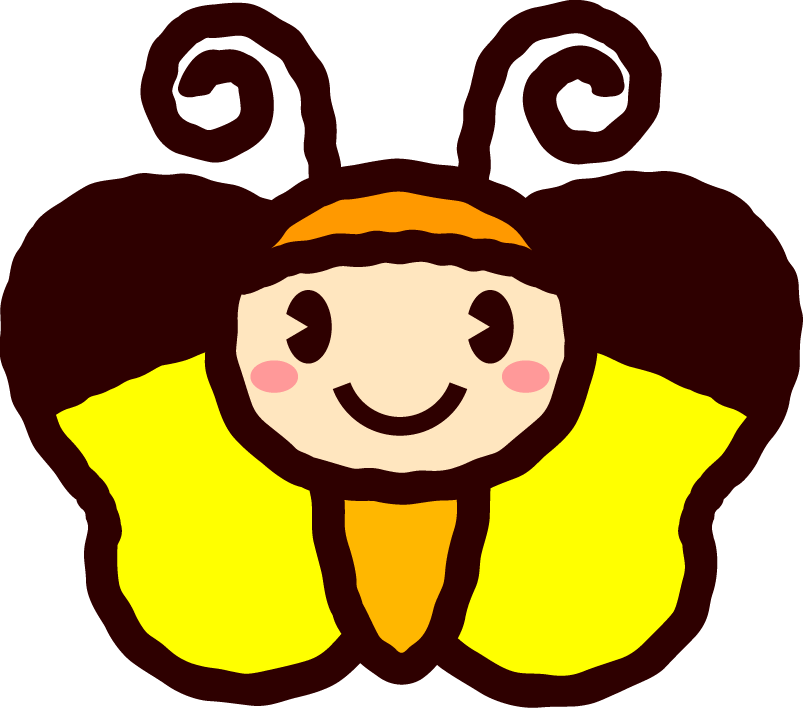 かわいい虫イラスト_蝶