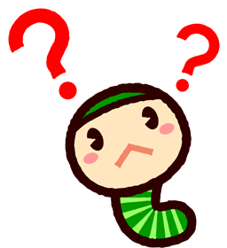かわいい芋虫のイラスト_？