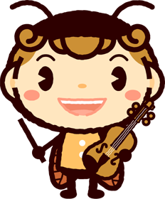 かわいいコウロギのイラスト