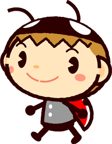 かわいいテントウムシのイラスト_歩く
