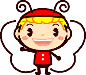 かわいいチョウチョのイラスト
