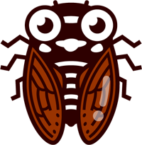 アブラゼミのイラスト