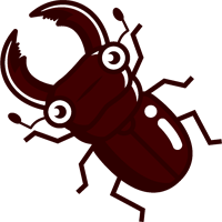 クワガタのイラスト