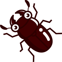 クワガタのイラスト/メス