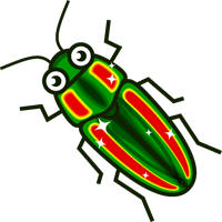 タマムシのイラスト