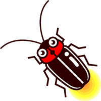 ゲンジボタルのイラスト