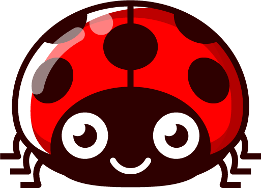 テントウムシのイラスト