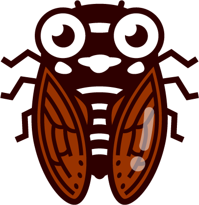 アブラゼミのイラスト