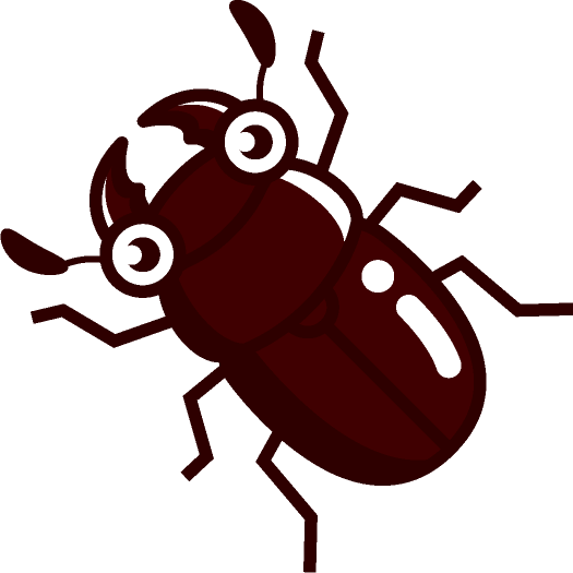 クワガタのイラスト/メス