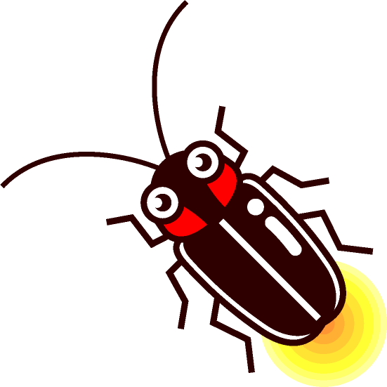 ヘイケボタルのイラスト