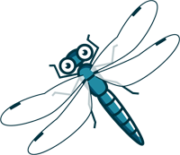 シオカラトンボのイラスト