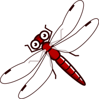 ナツアカネのイラスト