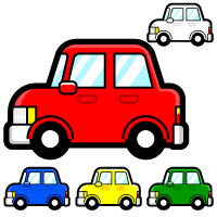 普通自動車のイラスト