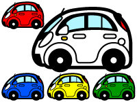 自動車のイラスト/アイGグレード2WD