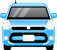 車のイラスト/パッソ/正面