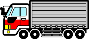 大型トラックのイラスト