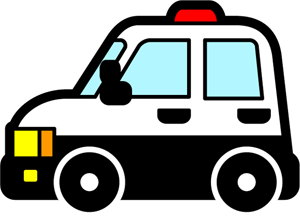 ミニパトロールカーのイラスト