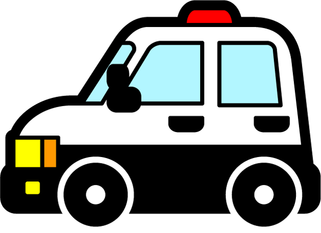 ミニパトロールカーのイラスト