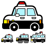 警察の車イラスト