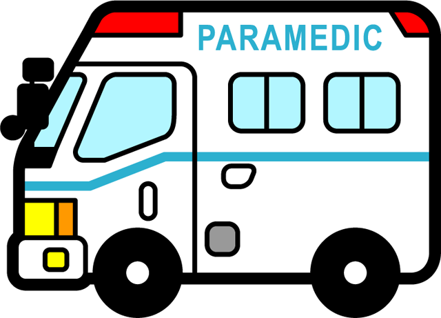 警察の事故処理車のイラスト