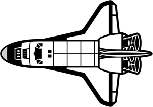 スペースシャトルのイラスト