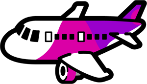 飛行機イラスト/単純2