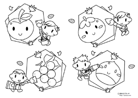 芸術の秋と子供達の塗り絵