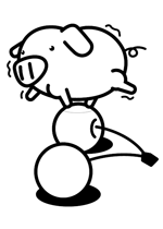豚の塗り絵