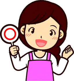 ピンクのエプロンをした保育士イラスト/正解2