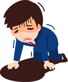 ビジネスイラスト/男性_絶望する