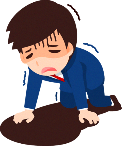 ビジネスイラスト/男性_絶望する