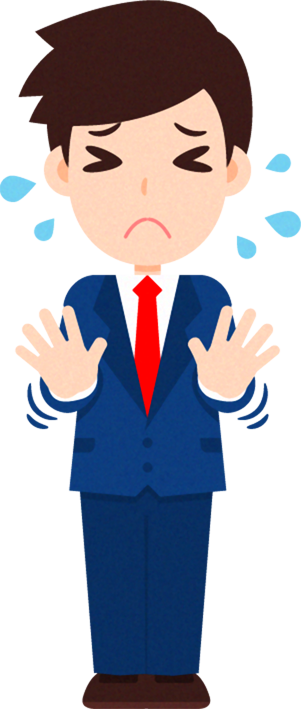 ビジネスイラスト/男性_滅相もございません