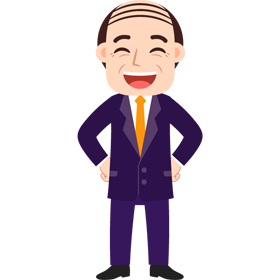 部長/笑顔のイラスト