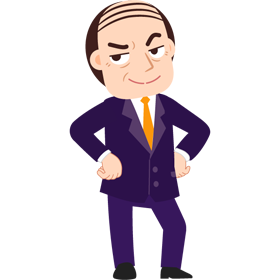 部長/自信に満ちたのイラスト