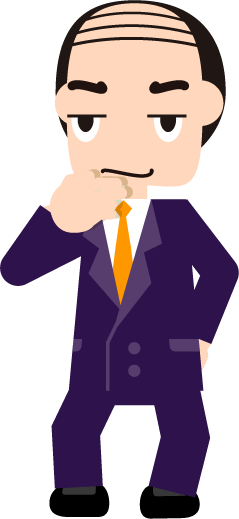 悪いことを企むイラスト(上司、悪徳業者)