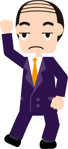 記憶に無いですねぇ。まじめに話を聞かないイラスト(上司、悪徳業者)
