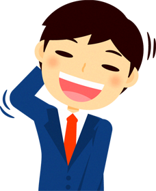 男性営業職のイラスト/お待ってください