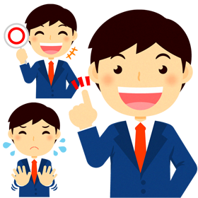 営業職イラスト/男性