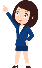 ビジネスイラスト/女性_指さす